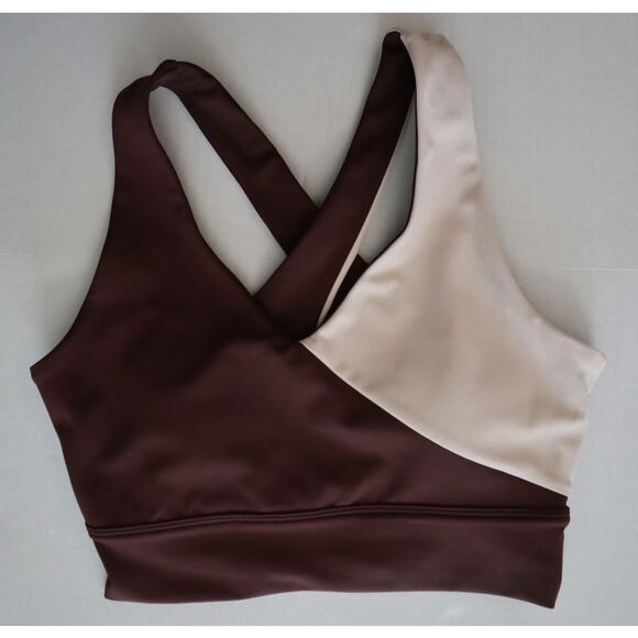 Wilo The Label WL-239 Women Sz S Chocolate Brown Flare Leg Leggings & Sports Bra - Picture 2 of 15